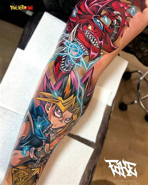 yugioh tattoo|yu-gi-oh! anime tattoos.